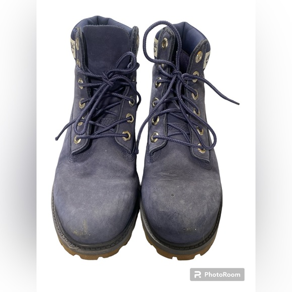 Timberland 6inch Insulated Blue Boots Size 4 - Picture 2 of 7